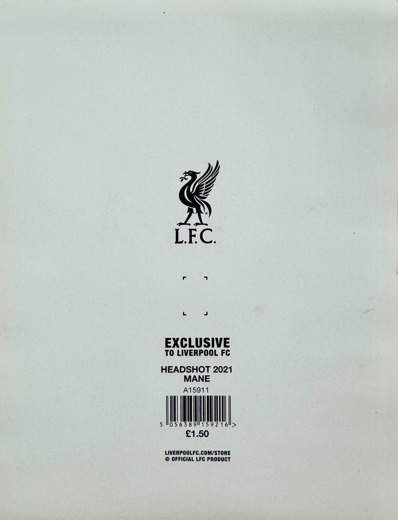 零元拍：赛迪奥-马内亲签利物浦足球俱乐部官方签字卡！尺寸： 203×152 MM