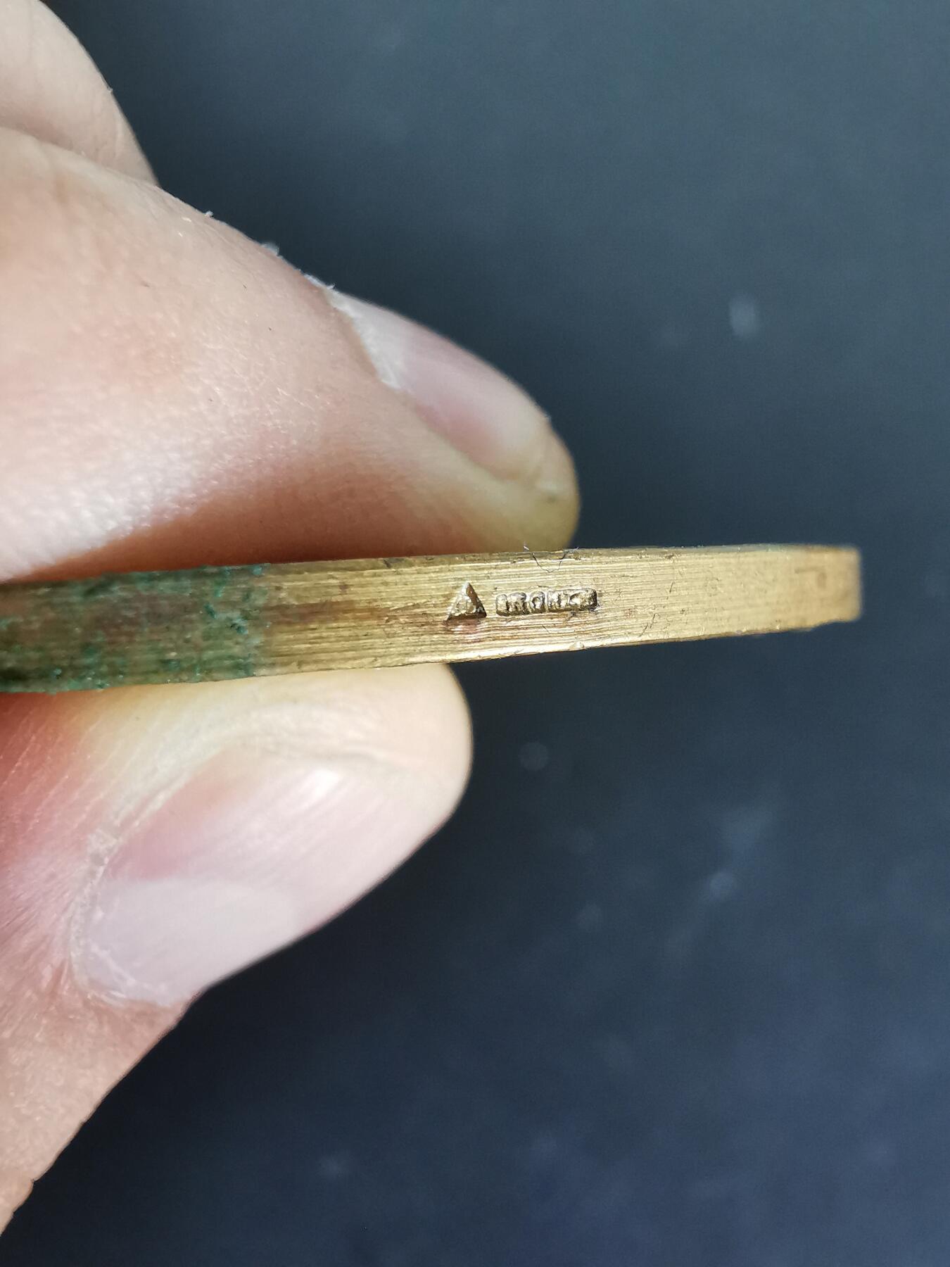 老王徽章第137期 法国农业镀金大铜章    直径50mm   重量48g