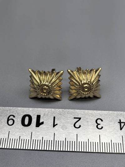 小驴勋章奖章收藏7月26日星期六晚18点拍卖（有偿代拍送拍规则在简介最后，店主微信码在最后一拍品，参拍须阅读规则后再参拍，关系到运费包装发货时效真假辨别等关键信息，送拍规则在最后介绍后面，8月2日暂停一期9日继续） - 肩章军衔徽章一对