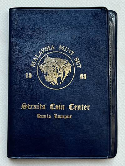 咖啡豆•收藏 2025年Jul_31th世界各国套币拍卖 - 马来西亚 1968年 MS UNC封装套币 外国硬币