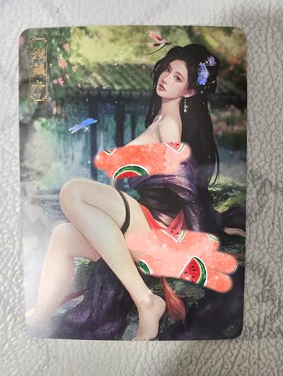 花开卡拍第32期（7月27号周日截拍，品控勿拍!!!拍品不寄存，运费5元，自制卡难免瑕疵，可能存在轻微撞角爆边等出厂瑕疵，品控介意勿拍！） - 卡将欲女传 左棻艺术版 彩闪