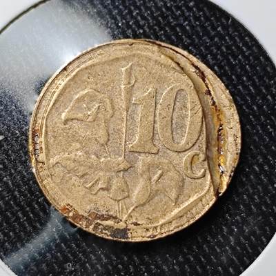 KK钱币收藏小铺 《批量/好品散币 套币 银币》专场 2月预留时间 周末发货 -  2010南非10分 错版币 偏打