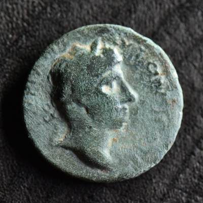 【良泉】【直播场】第三十五期，172组 银器、银饰、西方古代钱币专场，8月7日晚19.30点开拍！ - 【藏家出品B】【古罗马·行省】疑似卡里亚，尤伊佩城打制的奥古斯都，雷电球铜币，6.02克
