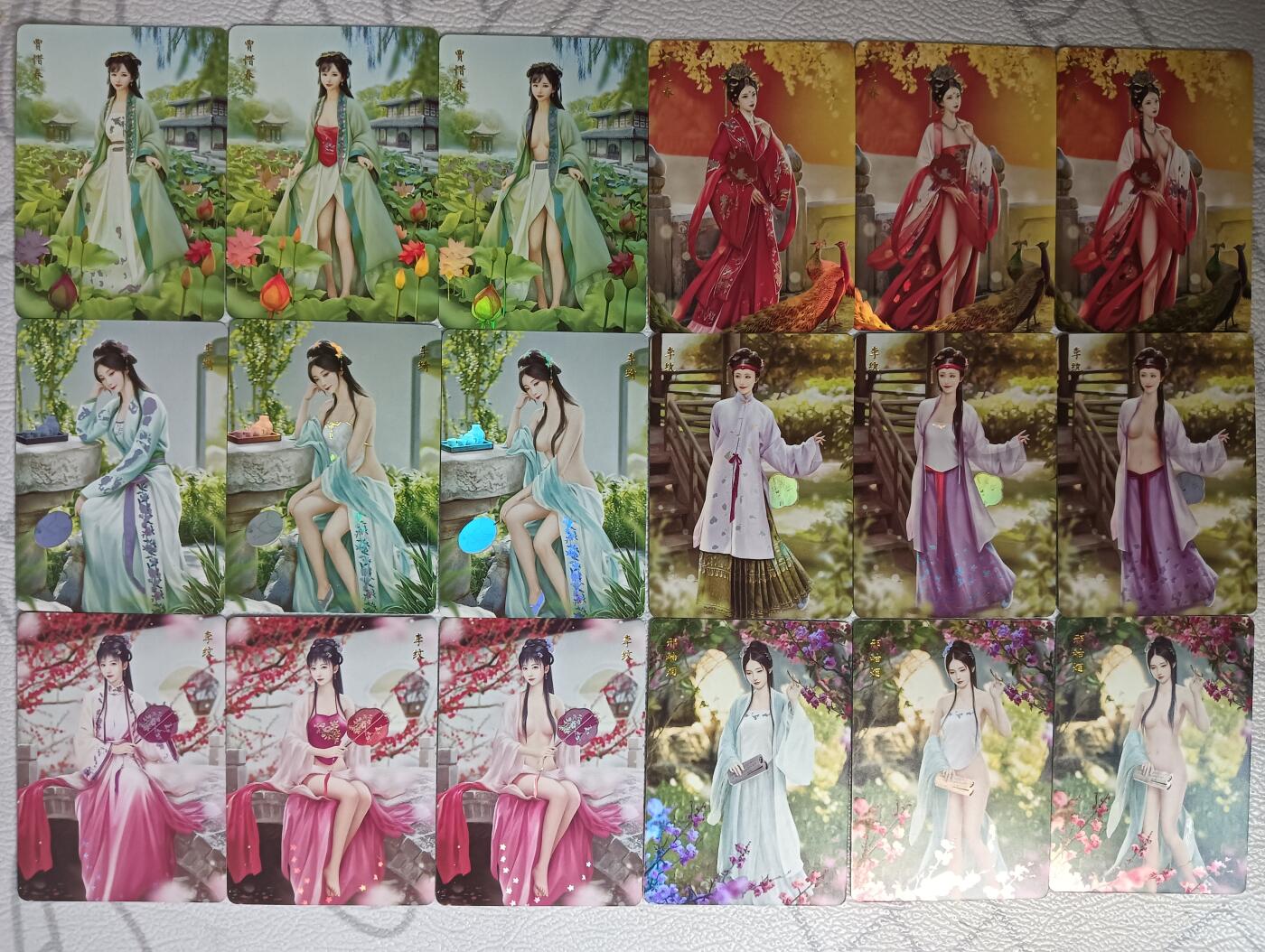 花开卡拍第32期（7月27号周日截拍，品控勿拍!!!拍品不寄存，运费5元，自制卡难免瑕疵，可能存在轻微撞角爆边等出厂瑕疵，品控介意勿拍！）