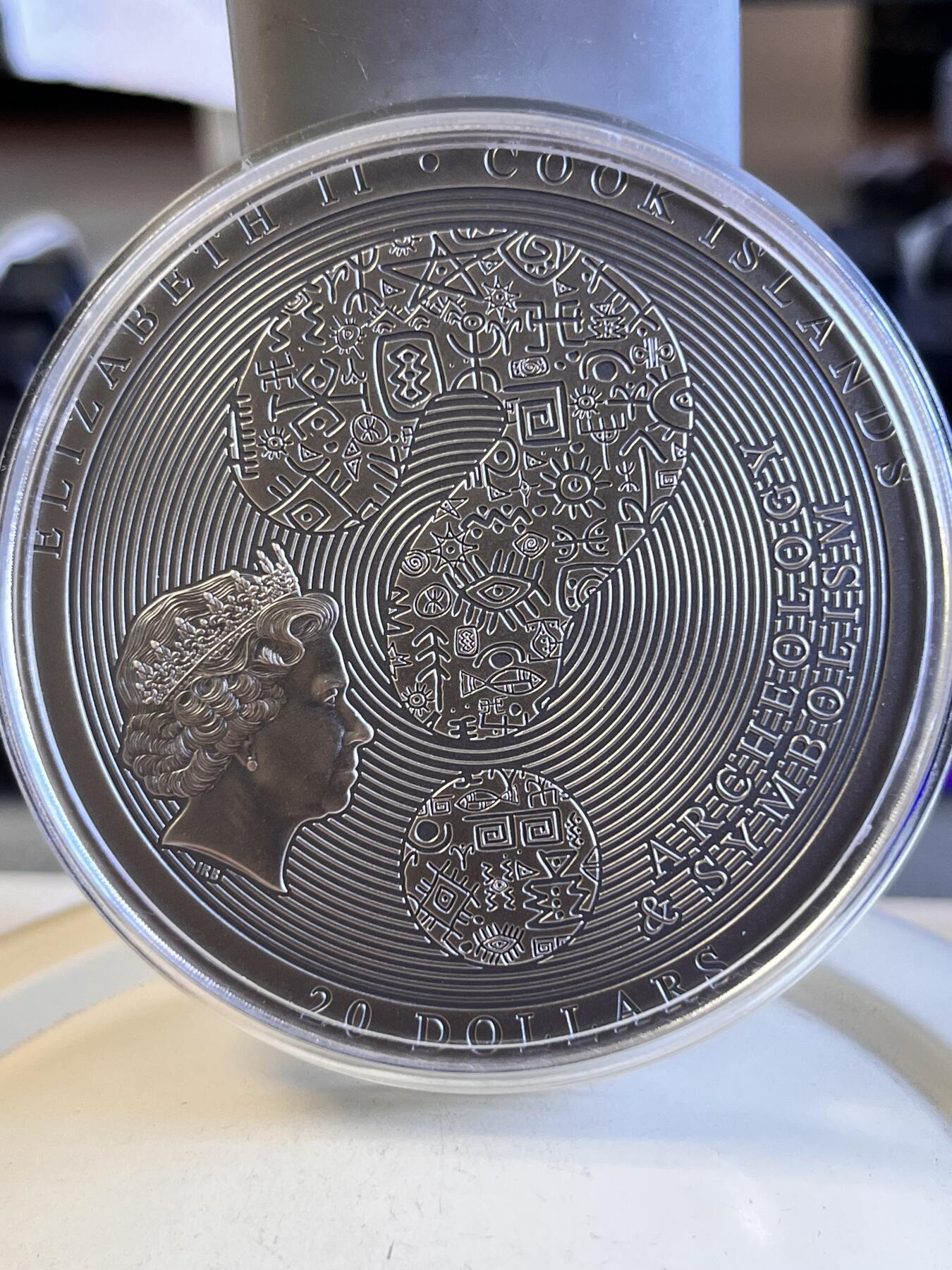 第168期拍卖【长期征集拍品】 库克2023年考古系列10安提基特拉机械仿古纪念银币，999银，发行333枚，塑料盒有破