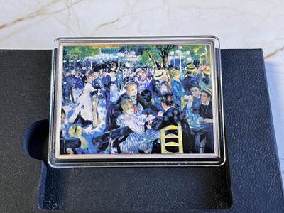 第168期拍卖【长期征集拍品】 - 库克2016年雷诺阿名画舞会铜镍合金镀银彩色铜镍纪念币