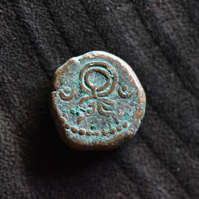 【良泉】【直播场】第三十五期，172组 银器、银饰、西方古代钱币专场，8月7日晚19.30点开拍！ -  公元1-2世纪【埃兰】弗拉特斯“特殊花环版”铜币，2.78克