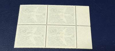 德国邮票专场，都是四方联 德国邮票四方联，1962年发行， 航空邮政运输50周年。品相如图