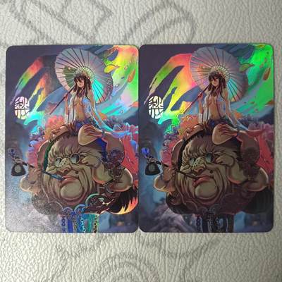 花开卡拍第32期（7月27号周日截拍，品控勿拍!!!拍品不寄存，运费5元，自制卡难免瑕疵，可能存在轻微撞角爆边等出厂瑕疵，品控介意勿拍！） - 绘天阁早期200满赠卡两张，彩闪