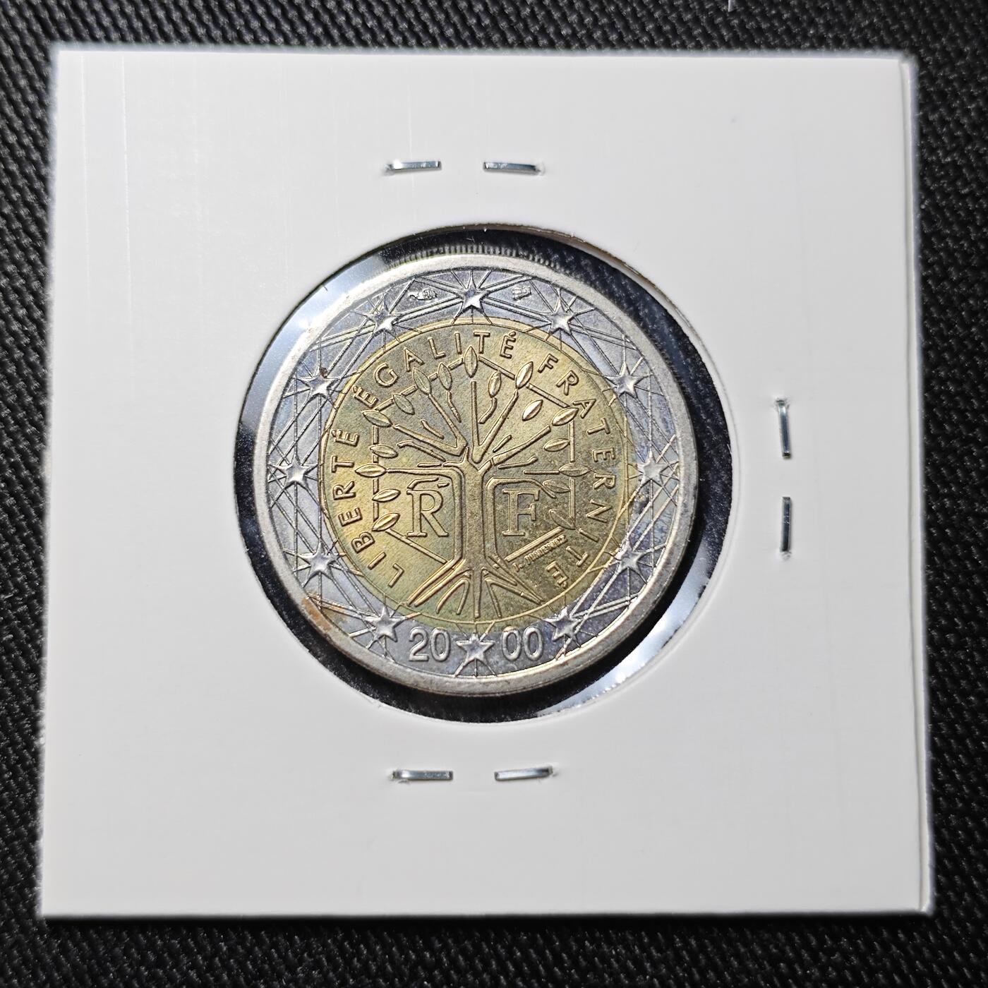 KK钱币收藏小铺 《批量/好品散币 套币 银币》专场 2月预留时间 周末发货 2000法国2欧 