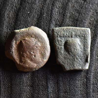 【良泉】【直播场】第三十五期，172组 银器、银饰、西方古代钱币专场，8月7日晚19.30点开拍！ - 【藏家出品A】公元前215-206年【希腊化·巴克特里亚】攸赛德莫斯一世“赫拉克勒斯/奔马”双标准单位铜币，8.38克。公元前115-95年【古印度】印度-希腊王国，安提亚基达斯“双子座”铜币，7.28克