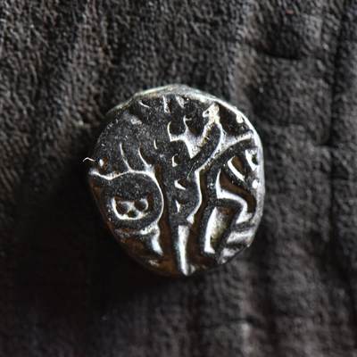 【良泉】【直播场】第三十五期，172组 银器、银饰、西方古代钱币专场，8月7日晚19.30点开拍！ - 公元1220-1231年【花剌子模】末代汗王——扎兰丁·明布尔努，骑士/瘤牛吉塔尔，3.46克