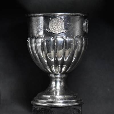 【良泉】【直播场】第三十五期，172组 银器、银饰、西方古代钱币专场，8月7日晚19.30点开拍！ - 177.2克（含银量80%）七八十年代【意大利】阿莱山德里亚省制作，银质奖杯