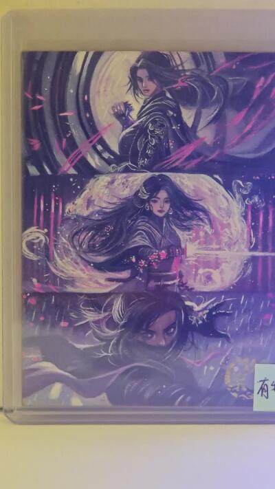 白泽拍卖卡牌手绘专场第21期（七月将残暑未收， 晚凉庭院独登楼） 2024 玖染手绘卡 乱世女刺客 江篱亲签 卡夹封装