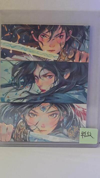 白泽拍卖卡牌手绘专场第21期（七月将残暑未收， 晚凉庭院独登楼） 2024 玖染手绘卡 群像侠客 奈奈生亲签 卡夹封装