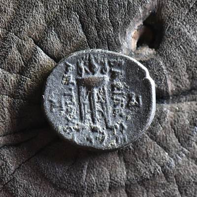 【良泉】【直播场】第三十五期，172组 银器、银饰、西方古代钱币专场，8月7日晚19.30点开拍！ - 公元261-247年【古希腊】安条克二世，阿波罗/三足祭坛，铜币，3.7克
