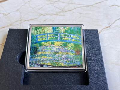 第168期拍卖【长期征集拍品】 - 库克2015年莫奈名画桥铜镍合金镀银彩色铜镍纪念币