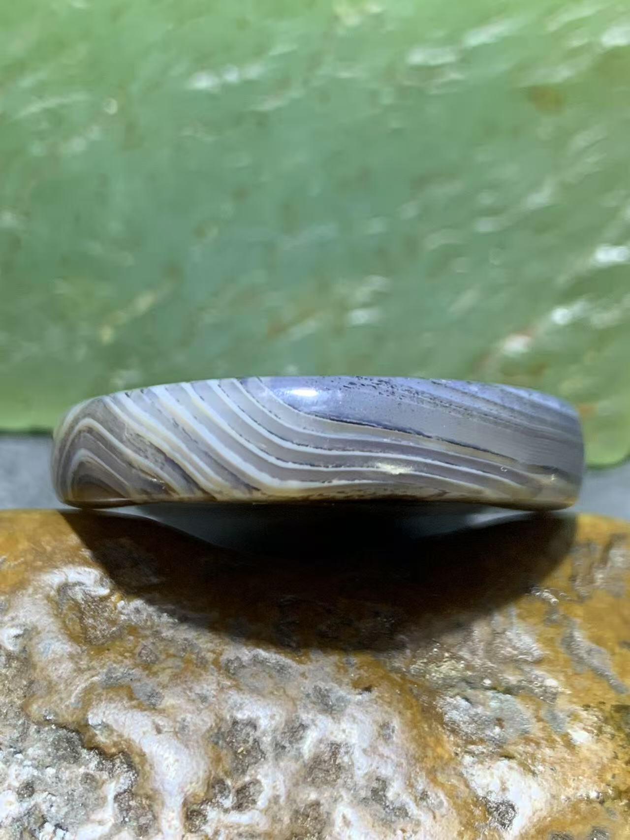 精美高玉化千层草花纹海洋玉髓吊坠一个！