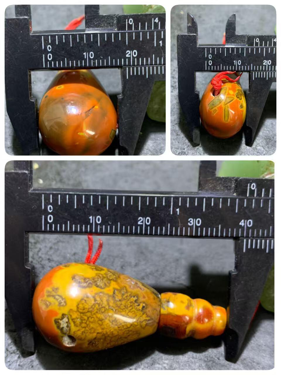 精美草花纹战国红玛瑙佛头三通一套