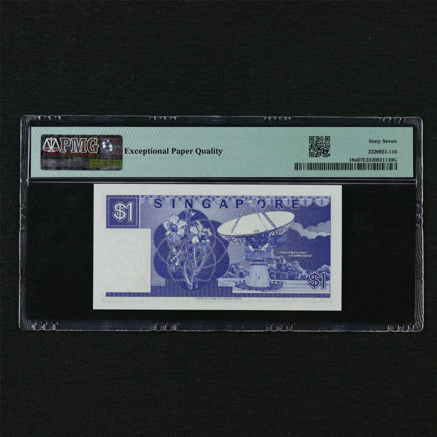 【亘邦集藏】第210期拍卖 1987年 新加坡1元 PMG 67EPQ B/14 319960