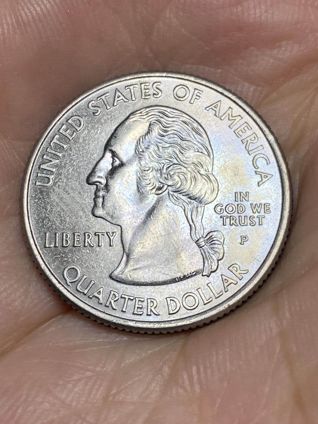 2025年第七十一场(总第九十七场）外国好品散币(免佣金) 好品–美国🇺🇸2004单年份1/4元(州系列–爱荷华州纪念币)