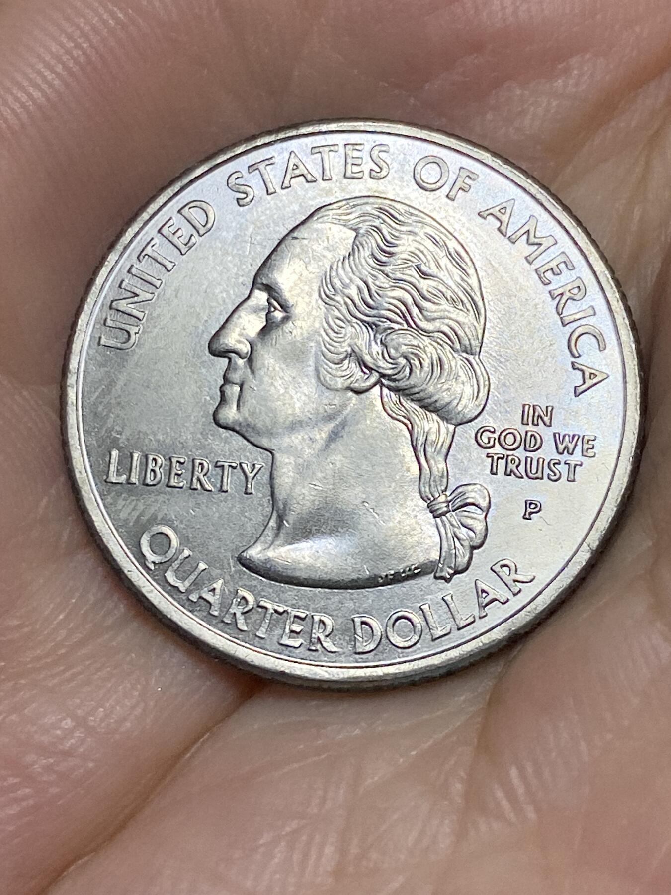 2025年第七十一场(总第九十七场）外国好品散币(免佣金) 好品–美国🇺🇸2002单年份1/4元(州系列–田纳西州纪念币)
