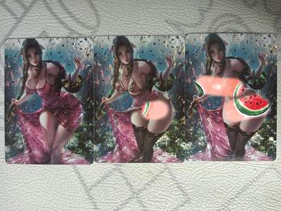 花开卡拍第32期（7月27号周日截拍，品控勿拍!!!拍品不寄存，运费5元，自制卡难免瑕疵，可能存在轻微撞角爆边等出厂瑕疵，品控介意勿拍！） - 艺术卡 最终幻想爱丽丝3渐变 