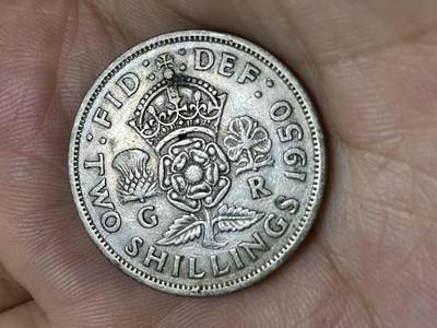 2025年第七十一场(总第九十七场）外国好品散币(免佣金) - 英国🇬🇧1950年2先令(乔治六世第三版，仅发行3年)