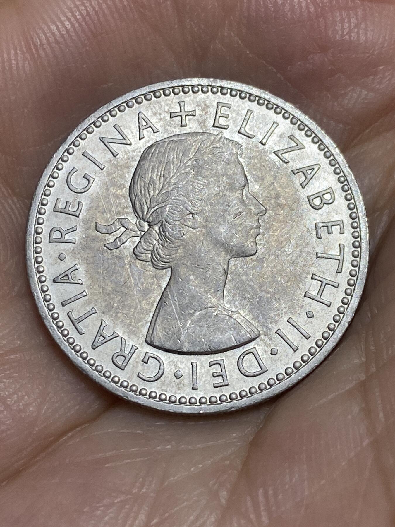 2025年第七十一场(总第九十七场）外国好品散币(免佣金) 特年–英国🇬🇧1959年1先令(伊丽莎白二世青年桂冠，苏格兰盾徽版)
