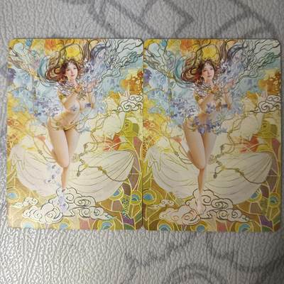 花开卡拍第32期（7月27号周日截拍，品控勿拍!!!拍品不寄存，运费5元，自制卡难免瑕疵，可能存在轻微撞角爆边等出厂瑕疵，品控介意勿拍！） - 焱卡 太虚幻境 刷子 晴雯幻普 2张
