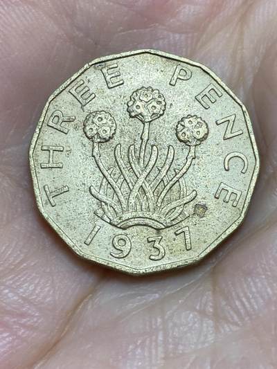 2025年第七十一场(总第九十七场）外国好品散币(免佣金) - 英国🇬🇧1937年3便士(乔治六世加冕年，印度皇帝加字版首发年)