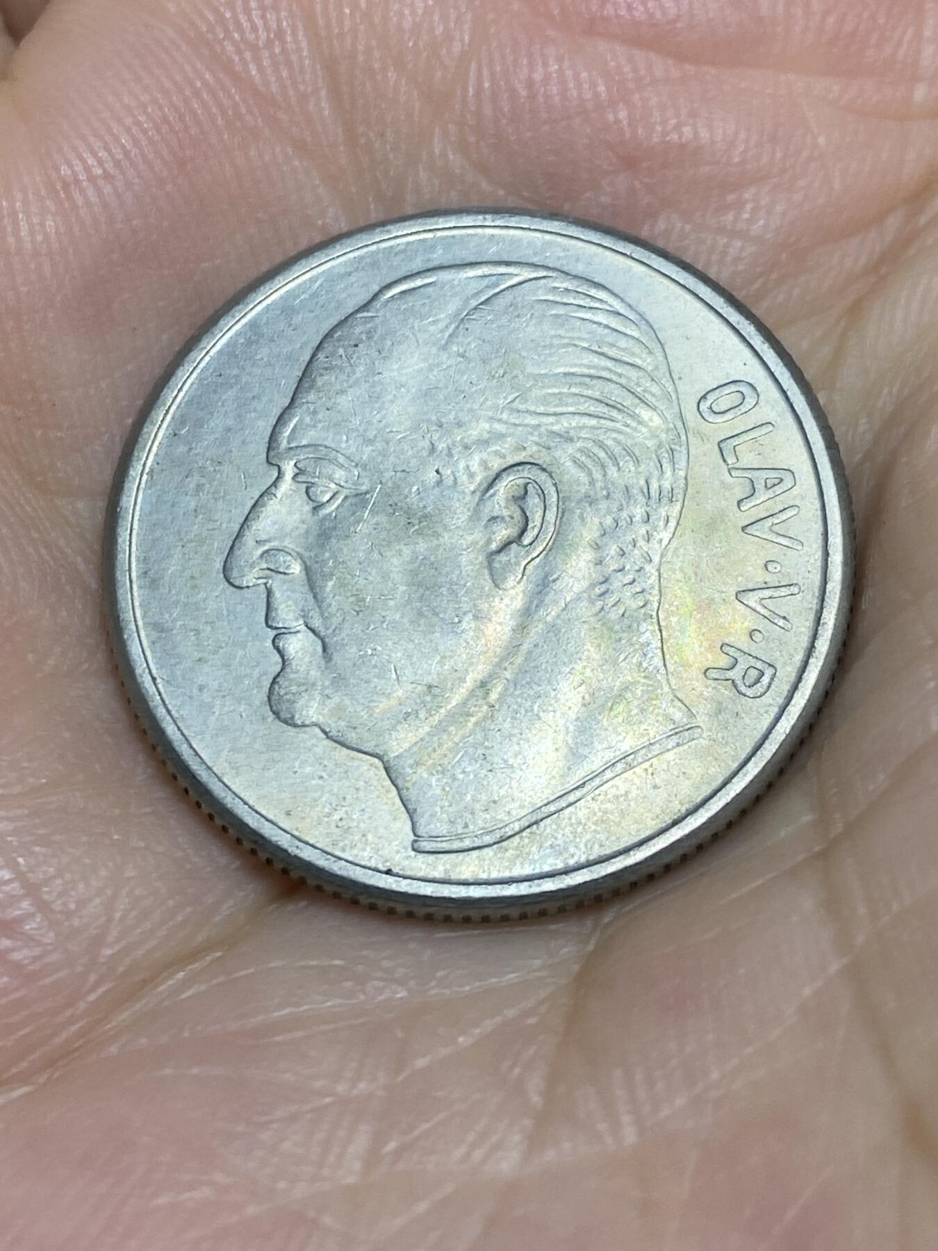 2025年第七十一场(总第九十七场）外国好品散币(免佣金) 挪威🇳🇴1962年1克朗(奥拉夫五世时期第一套)