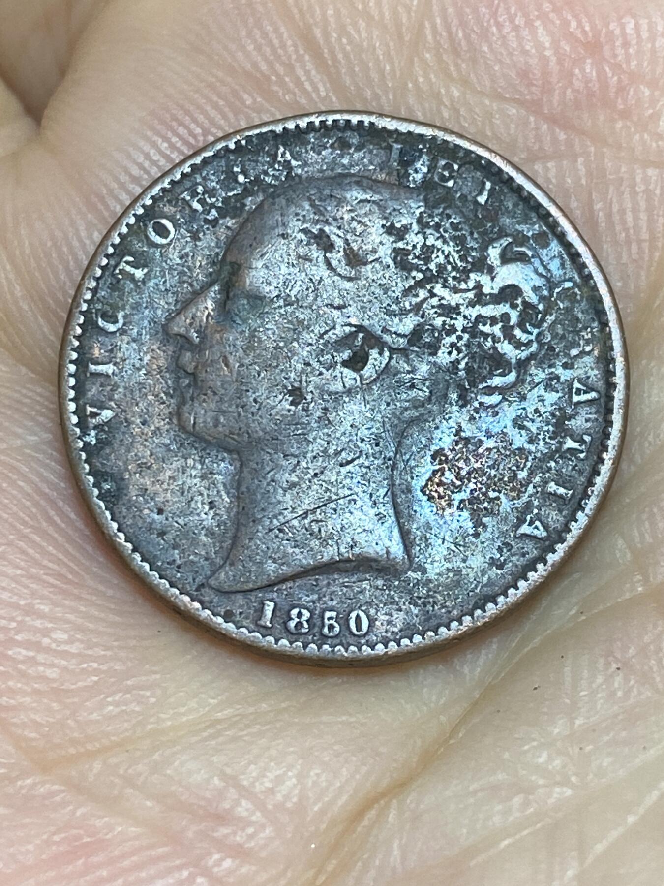 2025年第七十一场(总第九十七场）外国好品散币(免佣金) 英国🇬🇧1850年1法新(维多利亚女王青年)