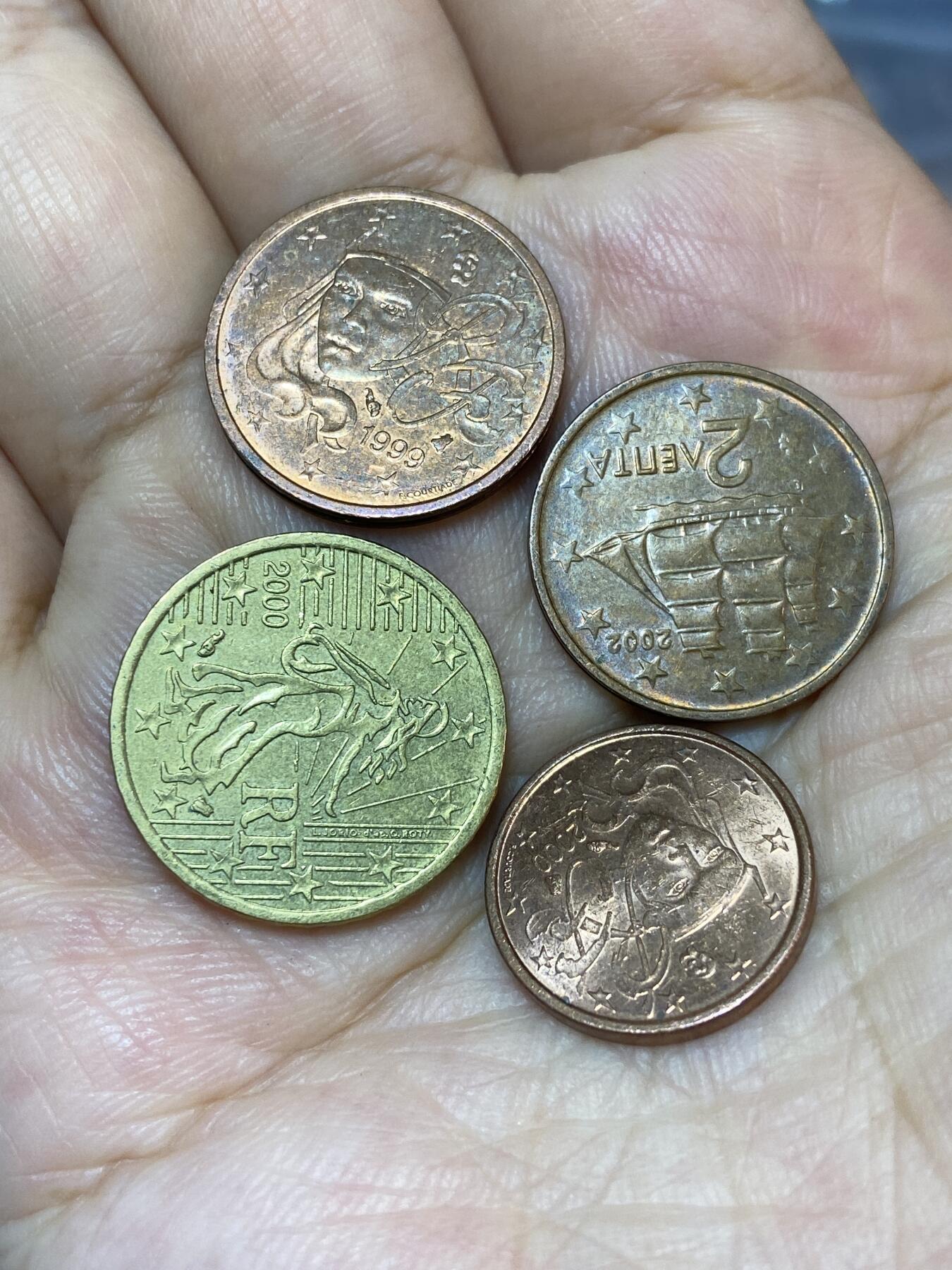2025年第七十一场(总第九十七场）外国好品散币(免佣金) 法国和希腊欧分4枚
