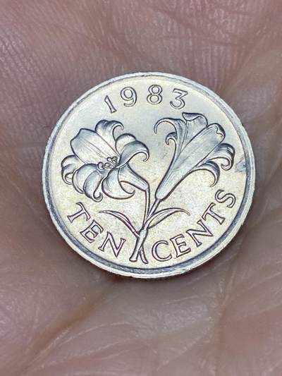 2025年第七十一场(总第九十七场）外国好品散币(免佣金) - 百慕大🇧🇲1983年10分(伊丽莎白二世中年花冠)