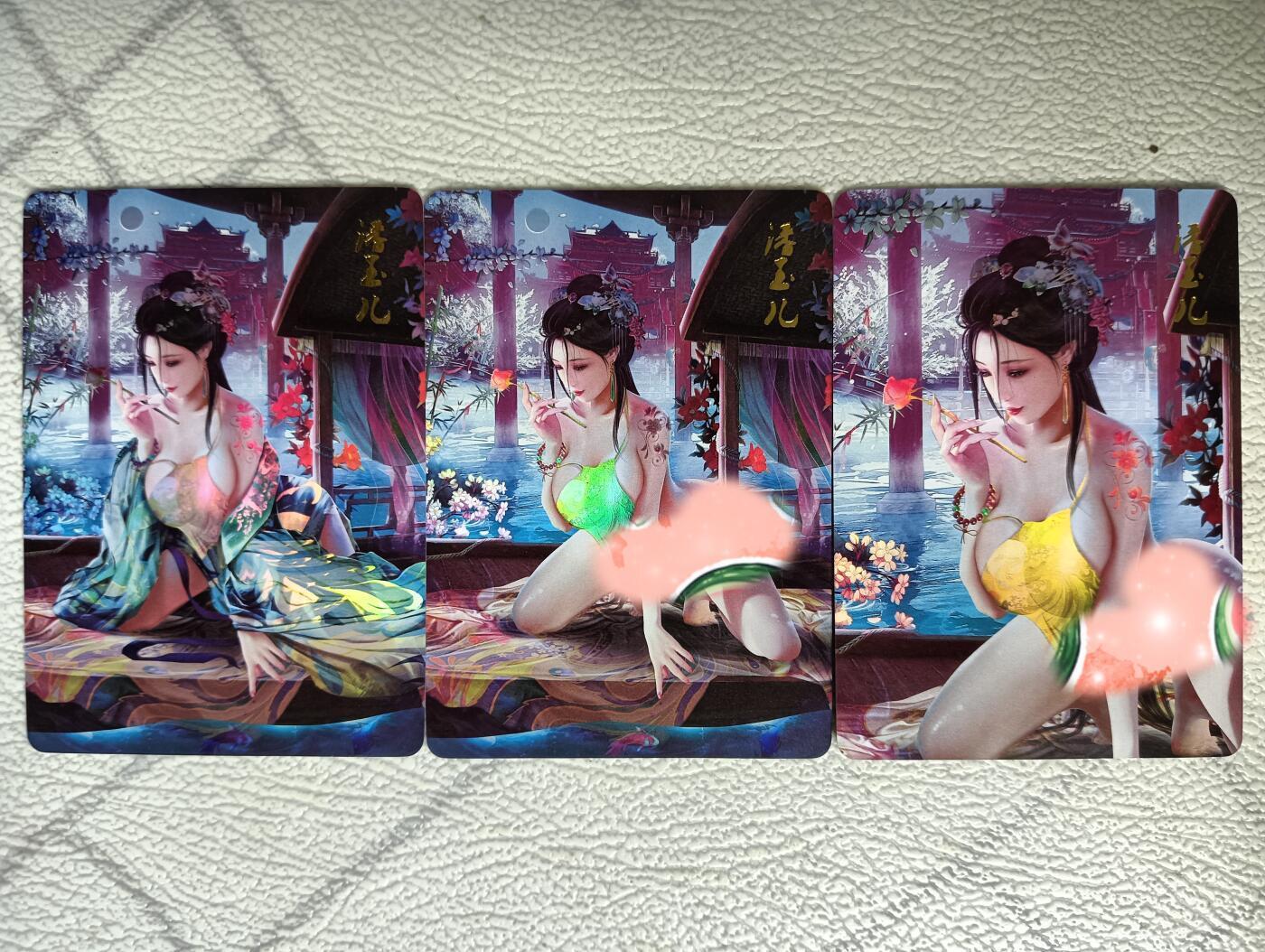 花开卡拍第32期（7月27号周日截拍，品控勿拍!!!拍品不寄存，运费5元，自制卡难免瑕疵，可能存在轻微撞角爆边等出厂瑕疵，品控介意勿拍！）