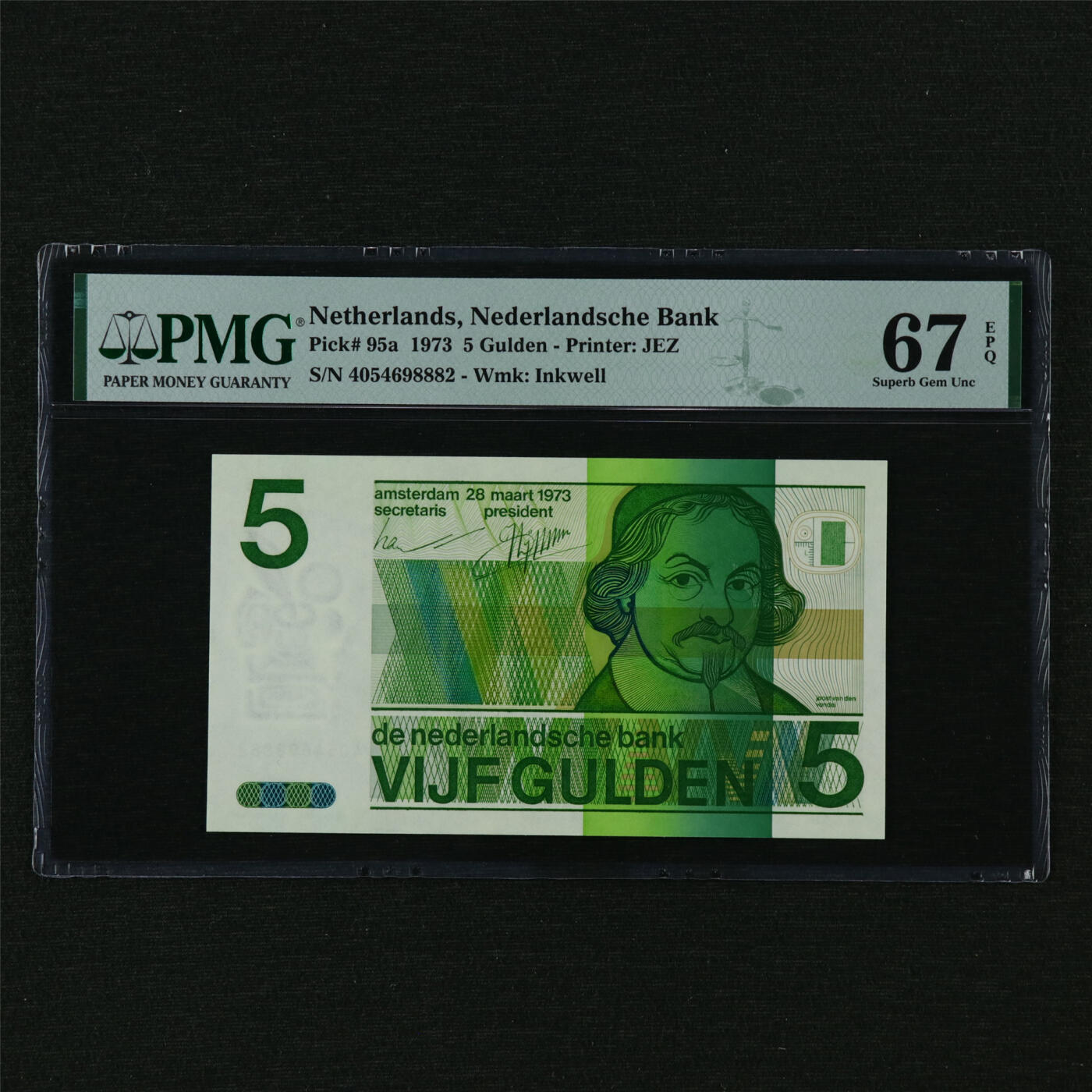 【亘邦集藏】第210期拍卖 1973年 荷兰5古尔登 PMG 67EPQ 4054698882