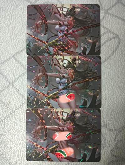 花开卡拍第32期（7月27号周日截拍，品控勿拍!!!拍品不寄存，运费5元，自制卡难免瑕疵，可能存在轻微撞角爆边等出厂瑕疵，品控介意勿拍！） - 艺术卡 三国杀 灵雎 3渐变