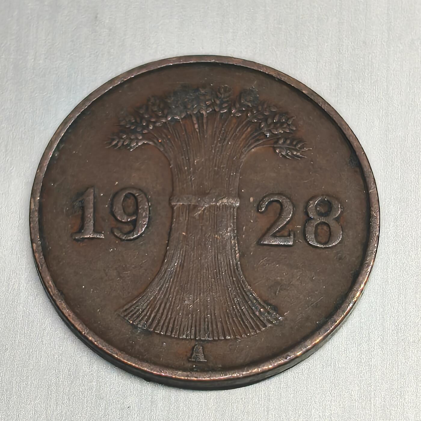 Krab外币市集Vol.20 德国1928年1芬妮A厂