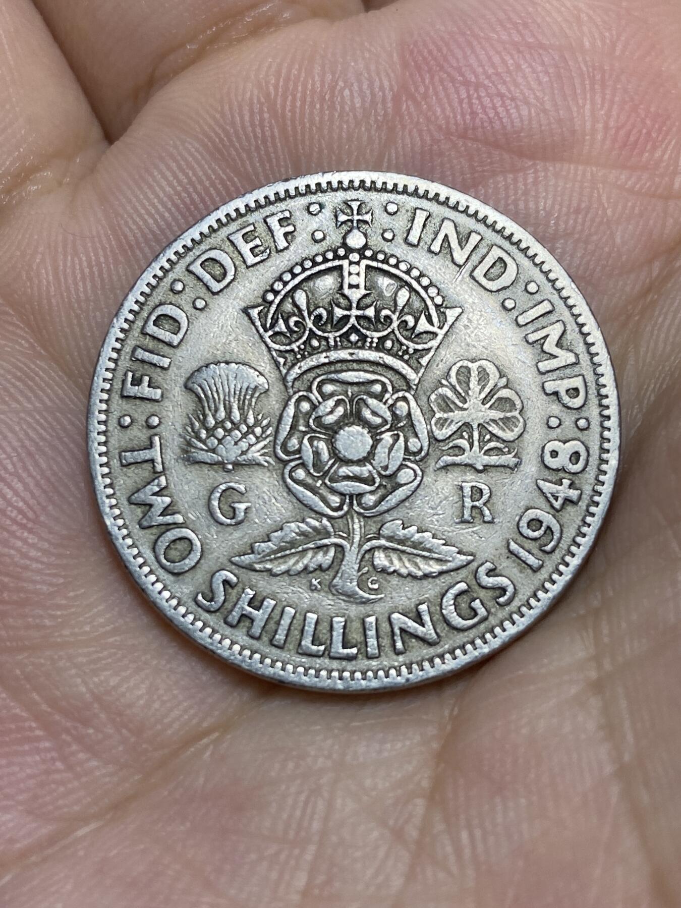 2025年第七十一场(总第九十七场）外国好品散币(免佣金) 英国🇬🇧1948年2先令(乔治六世第二版，关门年仅发行2年)