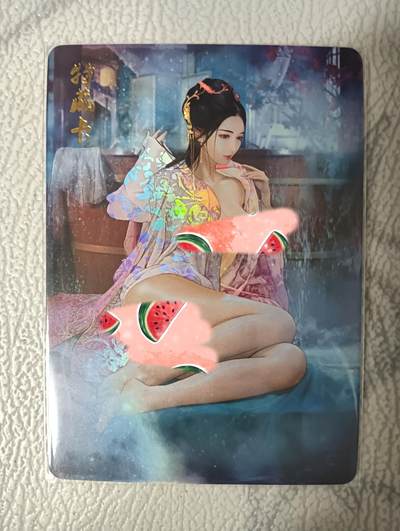 花开卡拍第32期（7月27号周日截拍，品控勿拍!!!拍品不寄存，运费5元，自制卡难免瑕疵，可能存在轻微撞角爆边等出厂瑕疵，品控介意勿拍！） - 艺术卡 燎原 500赠卡 红颜录潘金莲 彩闪 艺术版
