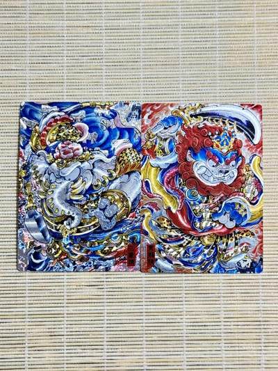 小浣熊卡拍 公益拍NO.2期，买家捡漏0佣金！卖家送拍0抽成！（周六晚8点30截拍，干就完了！） - 奇点卡牌 山丘独家授权 狮驼岭青狮、白象 粗闪 共2张