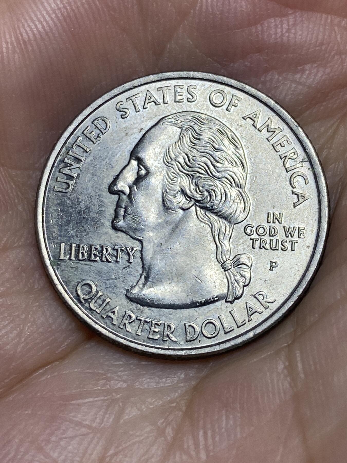 2025年第七十一场(总第九十七场）外国好品散币(免佣金) 好品–美国🇺🇸2002单年份1/4元(州系列–印第安纳州纪念版)