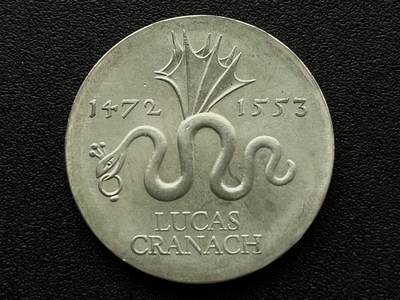 咖啡豆•收藏 2025年Aug_2nd世界各国套币拍卖 - 德国/东德 1972年 20马克 UNC银币 外国硬币
