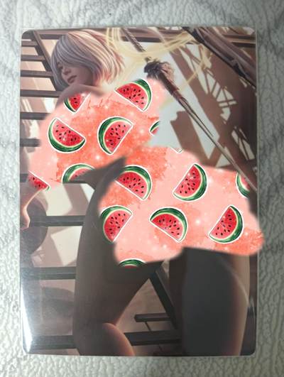 花开卡拍第32期（7月27号周日截拍，品控勿拍!!!拍品不寄存，运费5元，自制卡难免瑕疵，可能存在轻微撞角爆边等出厂瑕疵，品控介意勿拍！） - 艺术卡 尤尔哈2B 普卡1张  正反面渐变