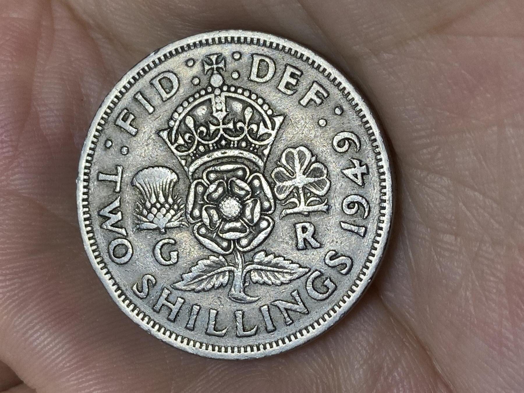 2025年第七十一场(总第九十七场）外国好品散币(免佣金) 英国🇬🇧1949年2先令(乔治六世第三版，首发年仅发行3年)