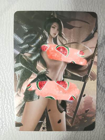 花开卡拍第32期（7月27号周日截拍，品控勿拍!!!拍品不寄存，运费5元，自制卡难免瑕疵，可能存在轻微撞角爆边等出厂瑕疵，品控介意勿拍！） - 艺术卡 殿兔  三国杀吕玲绮粗闪 清凉卡