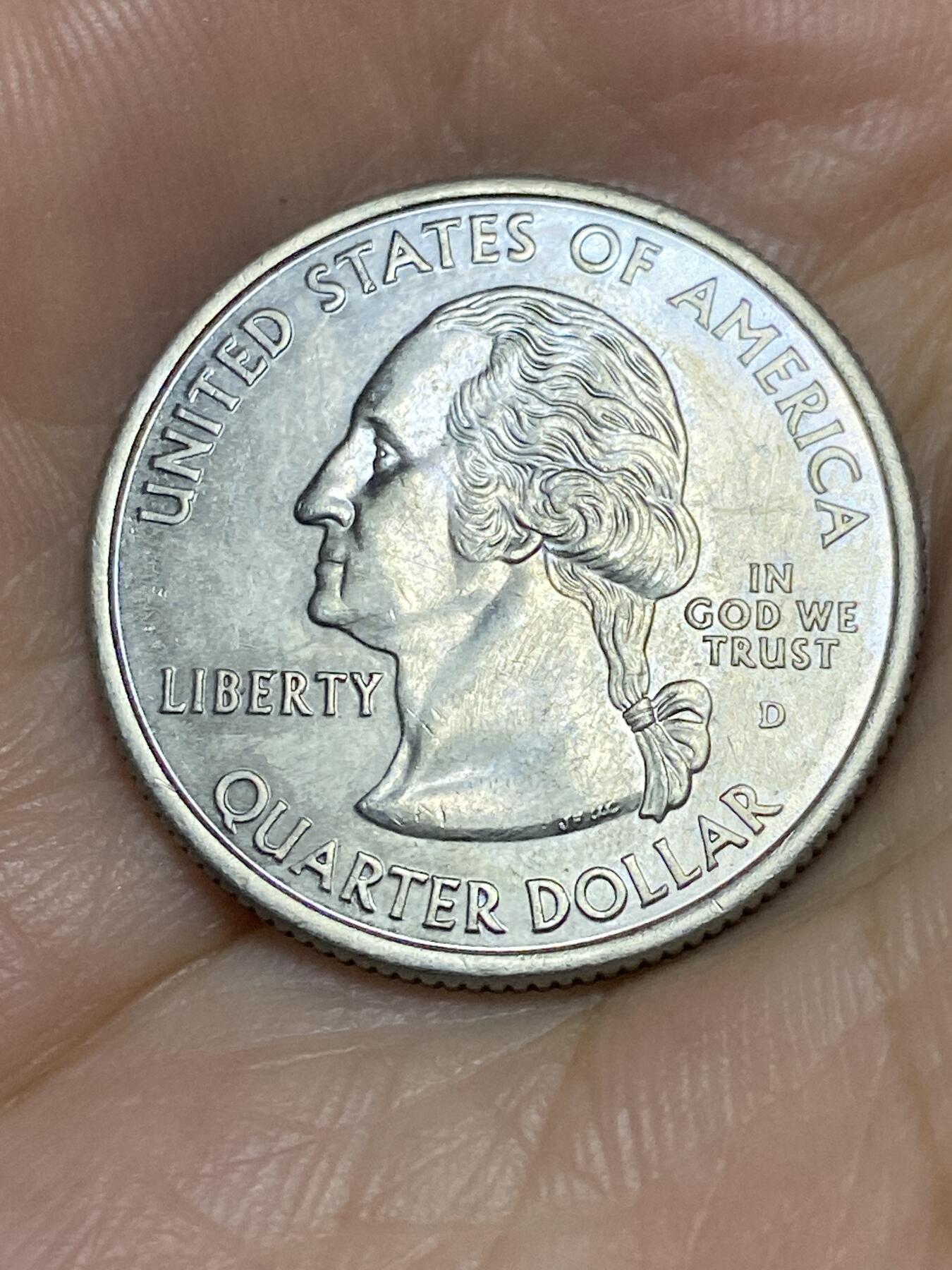 2025年第七十一场(总第九十七场）外国好品散币(免佣金) 好品–美国🇺🇸2002单年份1/4元(州系列–密西西比州纪念币)