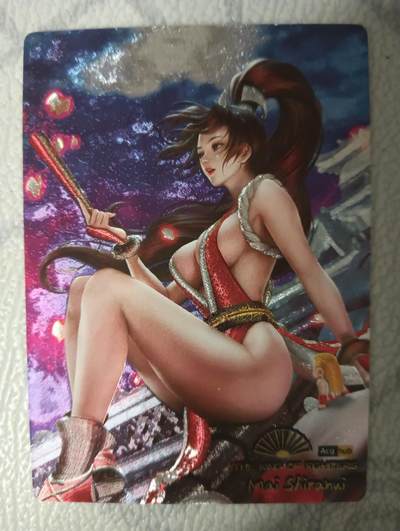 花开卡拍第32期（7月27号周日截拍，品控勿拍!!!拍品不寄存，运费5元，自制卡难免瑕疵，可能存在轻微撞角爆边等出厂瑕疵，品控介意勿拍！） - 奇点 不知火舞 粗闪单卡