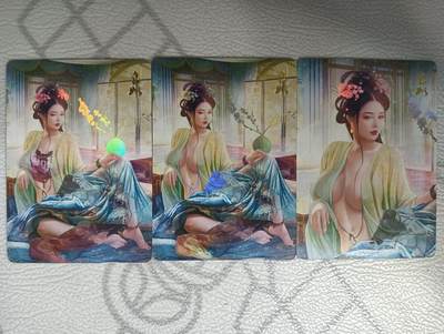 花开卡拍第32期（7月27号周日截拍，品控勿拍!!!拍品不寄存，运费5元，自制卡难免瑕疵，可能存在轻微撞角爆边等出厂瑕疵，品控介意勿拍！） - 燎原魅系列 褒拟 彩闪3张